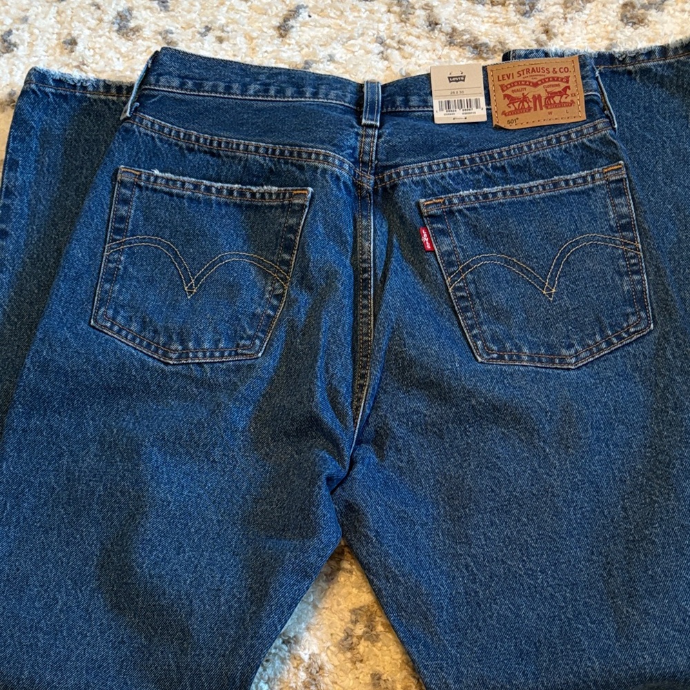 Levi's Men's Dark Blue Straight Jeans